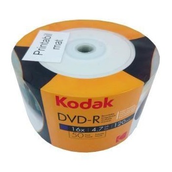DVD-R Kodak full printabil mat, 4.7GB, 16x, pachet 50 discuri