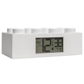 Ceas desteptator LEGO caramida alba  (7001026)