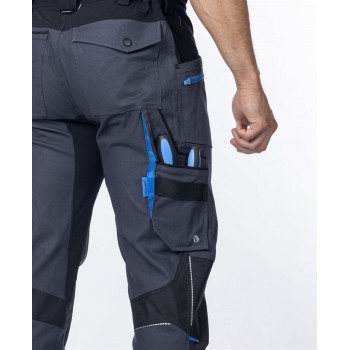 Pantaloni de lucru in talie 4Xstretch H6088 GRI INCHIS