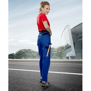 Pantaloni de lucru PROFESIONALI COOL TREND WOMAN albastru-negru H8191