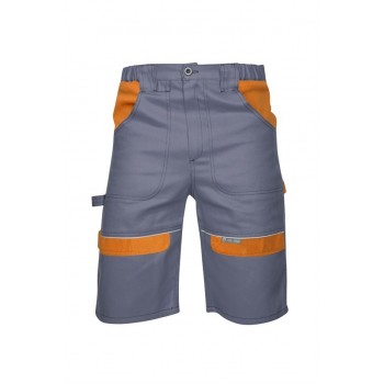 Pantaloni scurti de lucru PROFESIONALI COOL TREND gri-portocaliu H8608 