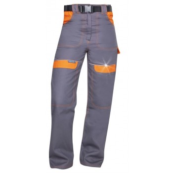 Pantaloni de lucru PROFESIONALI COOL TREND WOMAN gri-portocaliu H9101 
