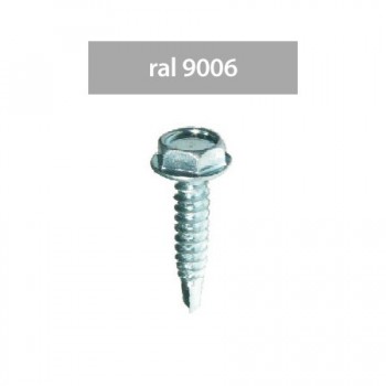 SURUBURI PERFORATOARE RAL9006-ALUMIN. 4.8X20MM, 250/SET