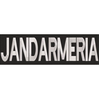 Ecuson spate brodat " JANDARMERIA "