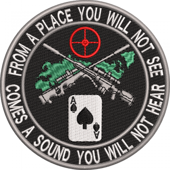 EMBLEMA SNIPER - AS NEAGRA