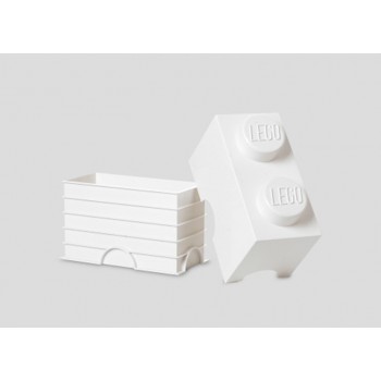 Cutie depozitare LEGO 1x2 alb (40021735)