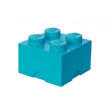 Cutie depozitare LEGO 2x2 albastru turcoaz (40031743)
