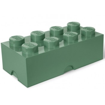Cutie depozitare LEGO 2x4 verde masliniu (40041747)