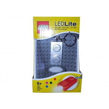 Breloc cu lanterna LEGO placa argintie (LGL-KE52GS-S)