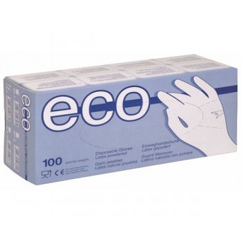 Mănuși de unică folosință latex Eco Latex S–XL pudrate DONNY