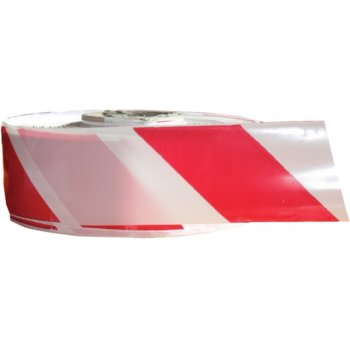 Bandă semnalizare și delimitare roșu-alb 70 mm 500 m S7500E