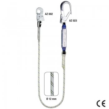 Amortizor soc ABM+LB 121-BIG, franghie Ø=12mm, L=2m — Rhino Safety
