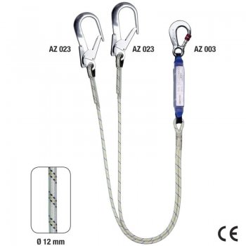 Amortizor soc ABM+LB 122, franghie Ø=12mm, L=2m — Rhino Safety